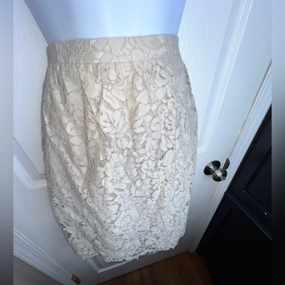 NWOT Jenny Yoo Collection Womens 4 Anthropologie BHLDN Lydia Lace A-Line Skirt S - Picture 16 of 16